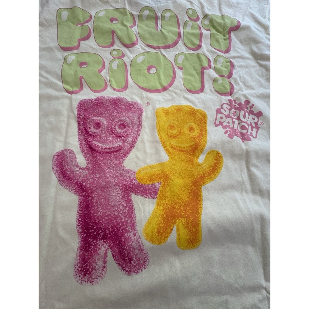 Grayson Women's Size 2XL Sour Patch Yellow Graphic T-Shirt Candy Fruit Riot NWT